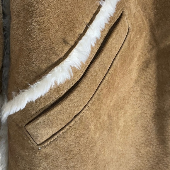 XOXO Suede Sherpa Lined Jacket - Size Medium - Picture 12 of 16
